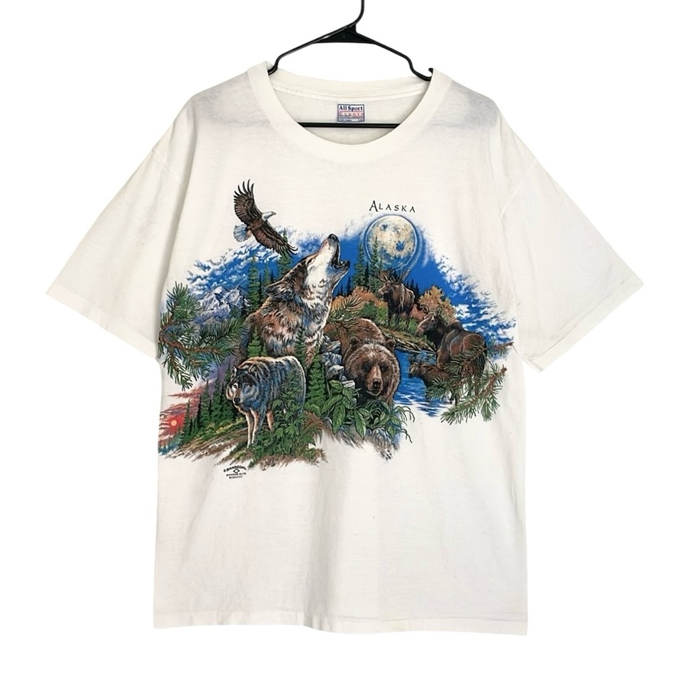 Vintage 90s Single Stitch Alaska Graphic T-Shirt